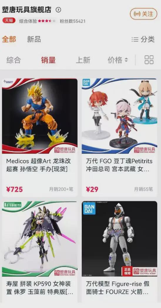 11月潮玩暢銷榜 動漫與游藝用品市場新秀崛起，盤點(diǎn)背后的創(chuàng)業(yè)公司