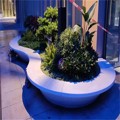 戶外廣場(chǎng)GRC樹池坐凳藝術(shù)景觀坐凳飾紀(jì)上品廣東GRC構(gòu)件